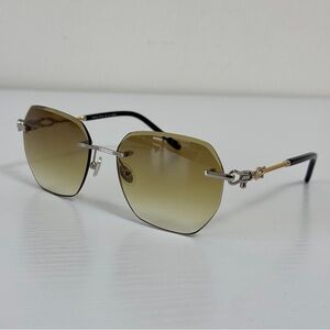 Paul Vosheront Stylish Gold and Silver Sunglasses, PV631S C2, 23k gold plated
